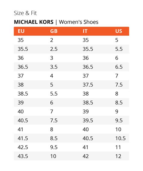 michael kors shoes size chart too big|michael kors sneakers size chart.